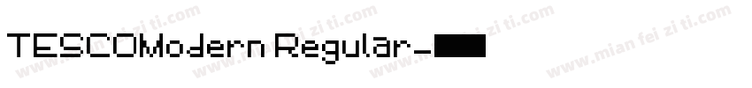 TESCOModern Regular字体转换